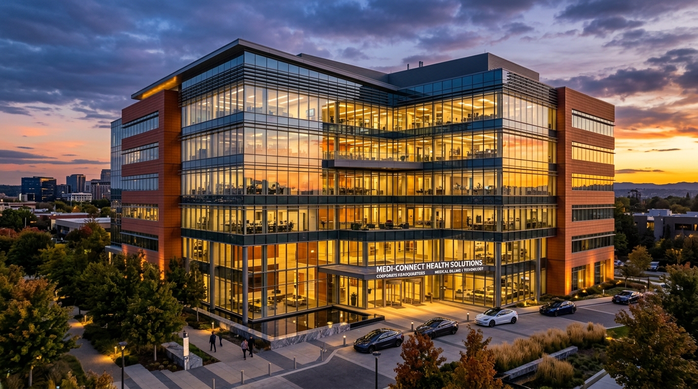 CareMedBill Executive Facilities at Dusk